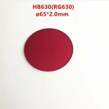 65*2.0mm 630nm Dark Red Glass Optical Filter HB630 RG630