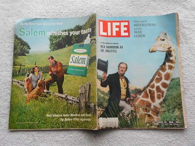 LIFE Magazine--SEPTEMBER 30,1966-REX HARRISON AS DR. DOLITTLE-'67 MUSTANG CAR AD