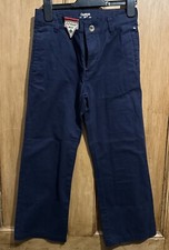 Nuevo Con Etiquetas Osh Kosh Azul Marino Niños Pantalones Con Cintura Ajustable Talla 8