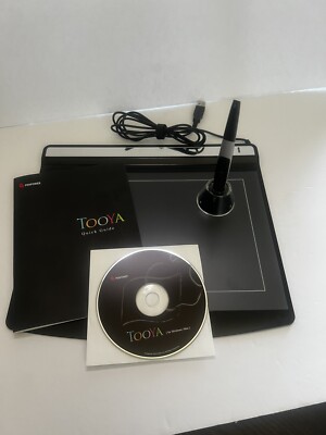 Tooya Pro Professional Graphic Tablet Complete Adobe Elements 7 Slim USB W/ Pen