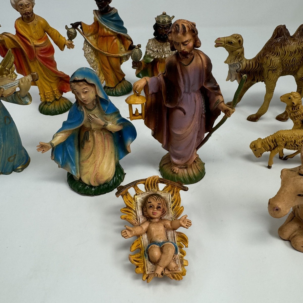 Vintage Presepio Italian Nativity 12 Pc Set Figurine Figure