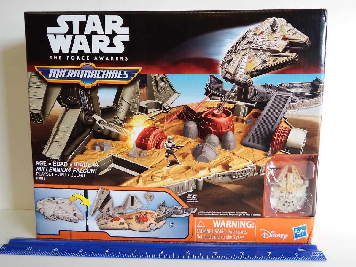 Star wars the force awakens micro machines millennium falcon playset deals