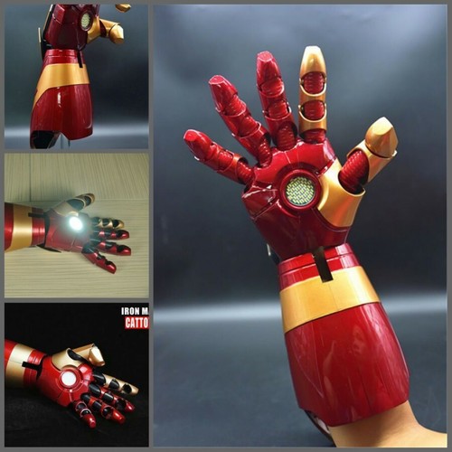 Iron Man MK43 11 LED Light Armor Hand Blaster Gauntlet Wearable