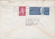1962 Sweden cover sent from Johanneshov to Birmingham England