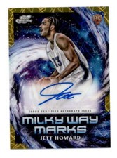 JETT HOWARD 2023/24 TOPPS COSMIC CHROME MILKY WAY MARKS GOLD AUTO #34/50 BF7639