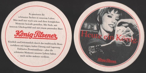 alter Bierdeckel König-Pilsner DUISBURG Serie Varianten *DA255d