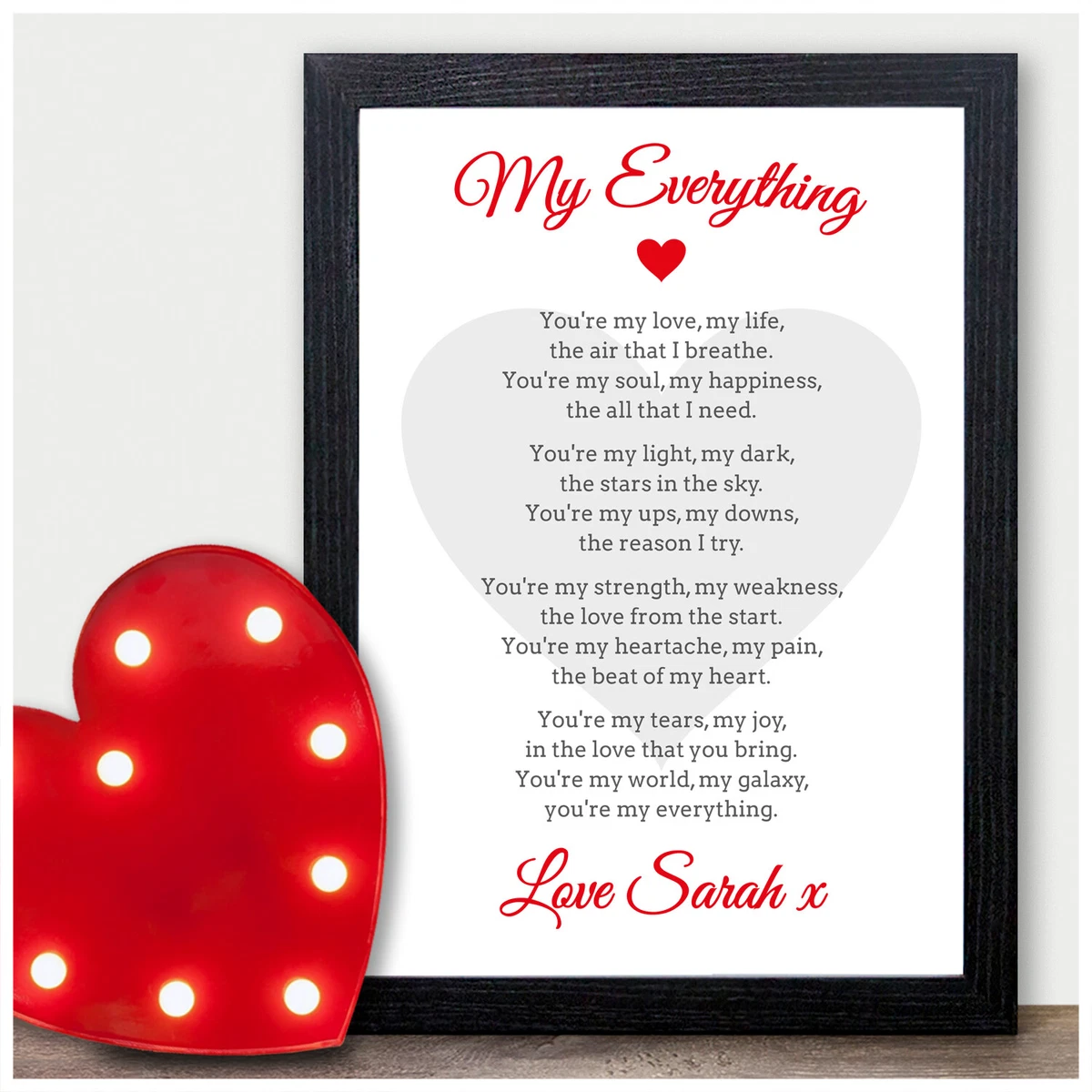 Anniversary Gift for Boyfriend Christmas Gift 12 Reasons Why I Love You  With Acrylic Photo Wooden Personalized Valentine's Day Gifts 