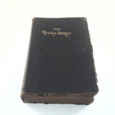 Antique 1878 BIBELN Den Heliga Skrift Eller Gamla Swedish Bible