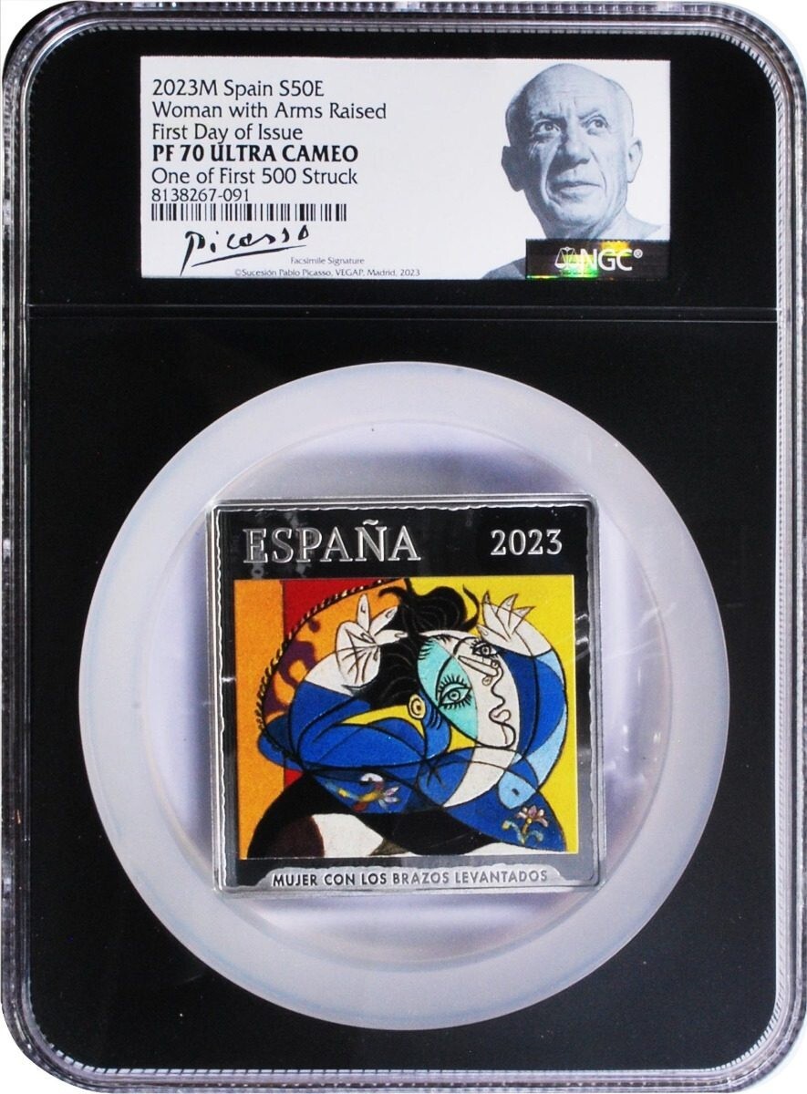 2023 Spain 14.6oz Silver Picasso 8 pc. Legacy Set NGC PF70
