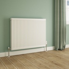 Flomasta Type 22 Double Panel Radiator White 900x700mm Central Heating Steel UK