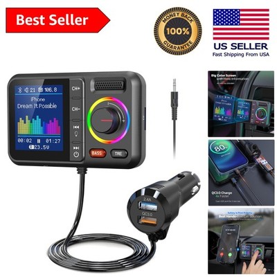 Car Bluetooth Adapter: Fast Charging, LED Backlights & Improved Audio Quality