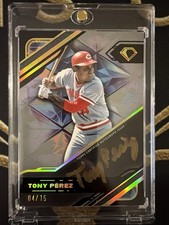 2025 Topps Diamond Icons Tony Pérez Black Polychromatink Auto #04/15 On-Card