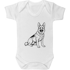 'German Shepherd' Baby Grows / Bodysuits (GR060644)
