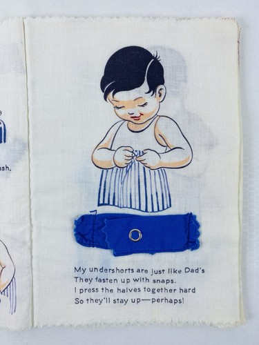 Vintage Cloth Book ‘ALL BY HIMSELF’ A Plakie Product Copr. 1950 By Kay Clark - Picture 3 of 17
