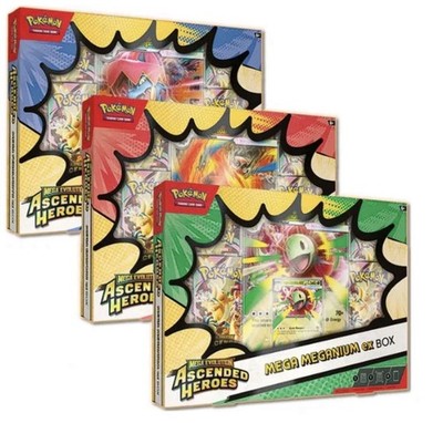 Pokemon TCG Ascended Heroes EX Box 3-Pack (Costco Exclusive Bundle