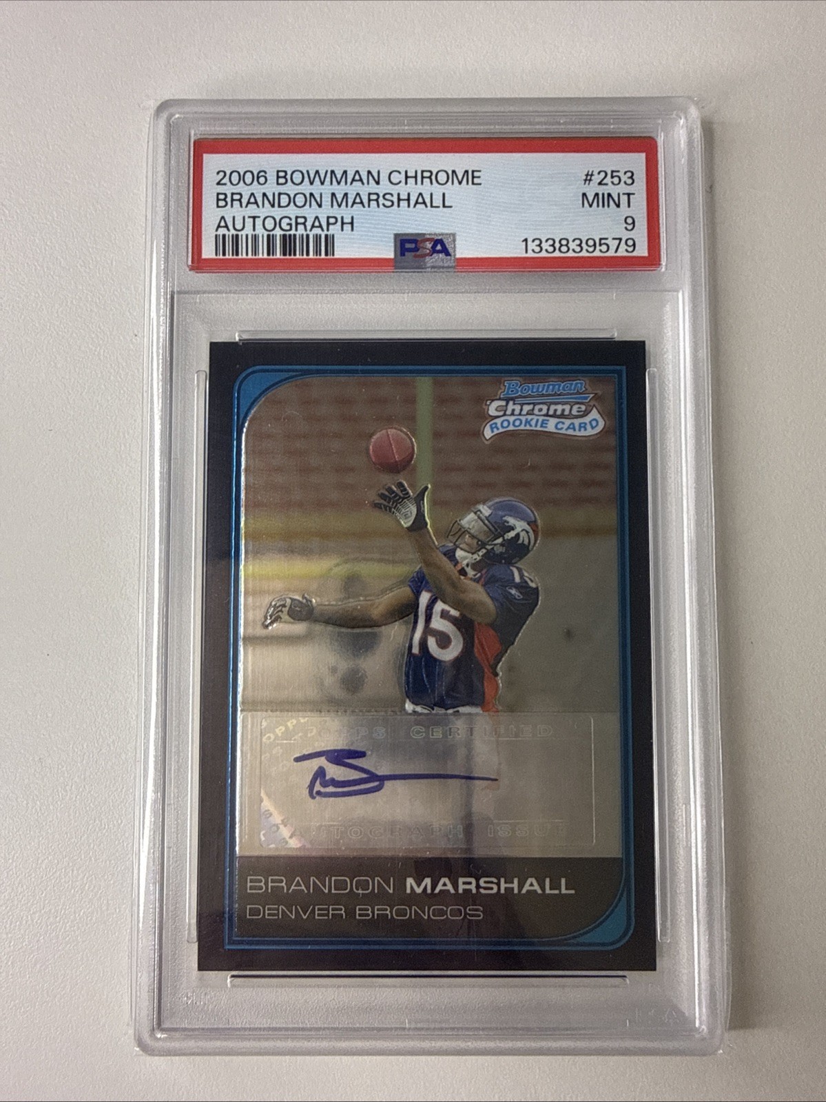 Brandon Marshall Bowman Chrome #253 Rookie Autograph