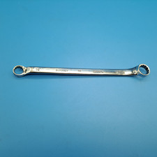 Vintage Bonney 1/2 x 9/16" Long Offset Box End Wrench, No 2805L, Polished, USA