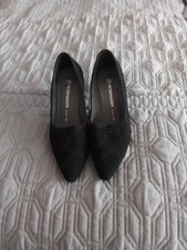 Peter Kaiser Black Satin Court Shoes. Size 5. Worn Once. In Excellent Condition
