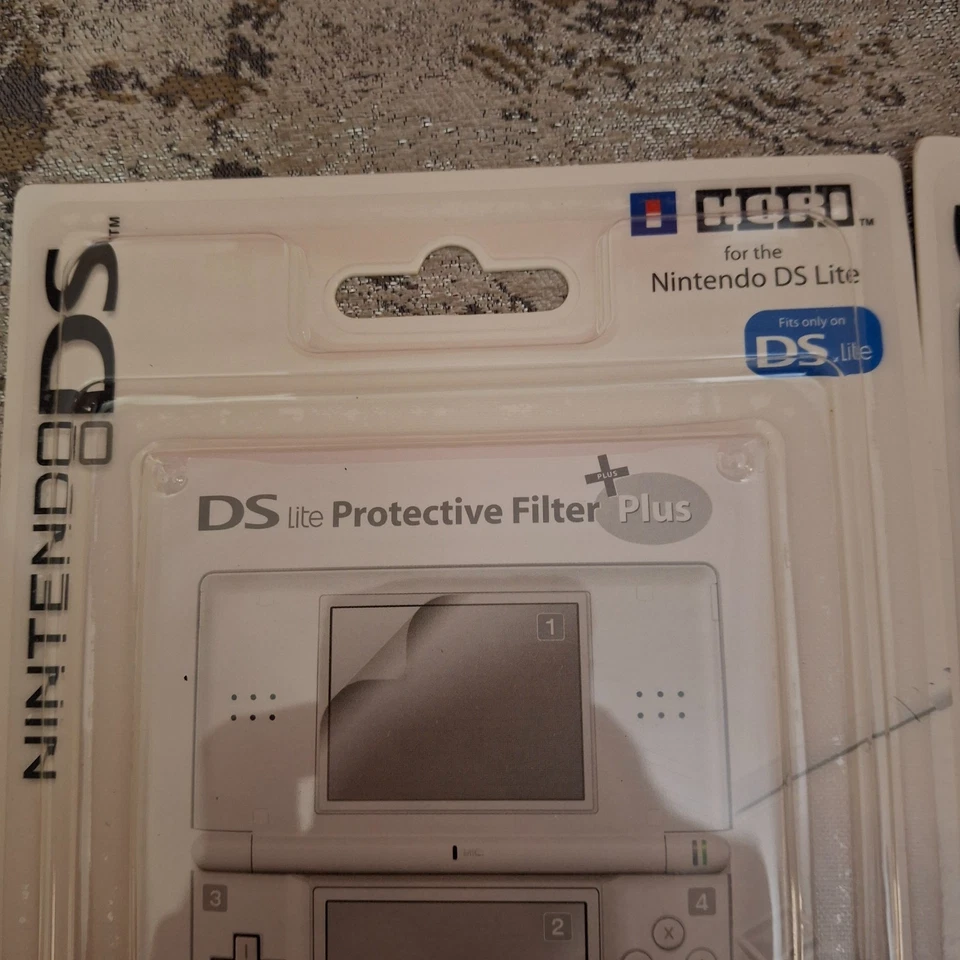 Nintendo DS Lite Protective Filter Plus 2-Pack Lot Official UHDL-110 HORI - Image 2 of 4