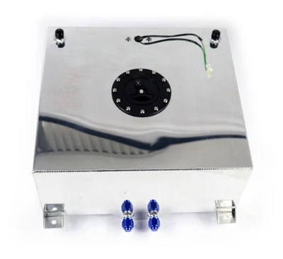 Alu Motorsport-Benzin-Tank Catchtank 50 Litres + Geber Antischwall Dash 10 AN10 - Photo 1/2