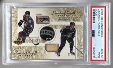 Joe Sakic Luc Robitaille 2001 Upper Deck Honor Roll Gold Patch /25 PSA 9 POP 1