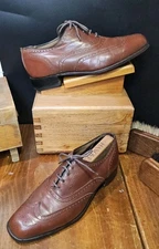Vtg 70s Embassy Collection Hanover Wing Tip Oxford Shoe Mens Sz 10½ E/C USA Made