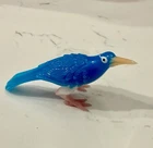 Vintage Murano Style Bird Hand Blown Art Glass Blue Bird  Figurine