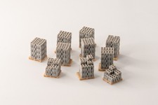 10 palettes de parpaings 2 alvéoles N 1:160 Train Marchandise Modellbahn LVM
