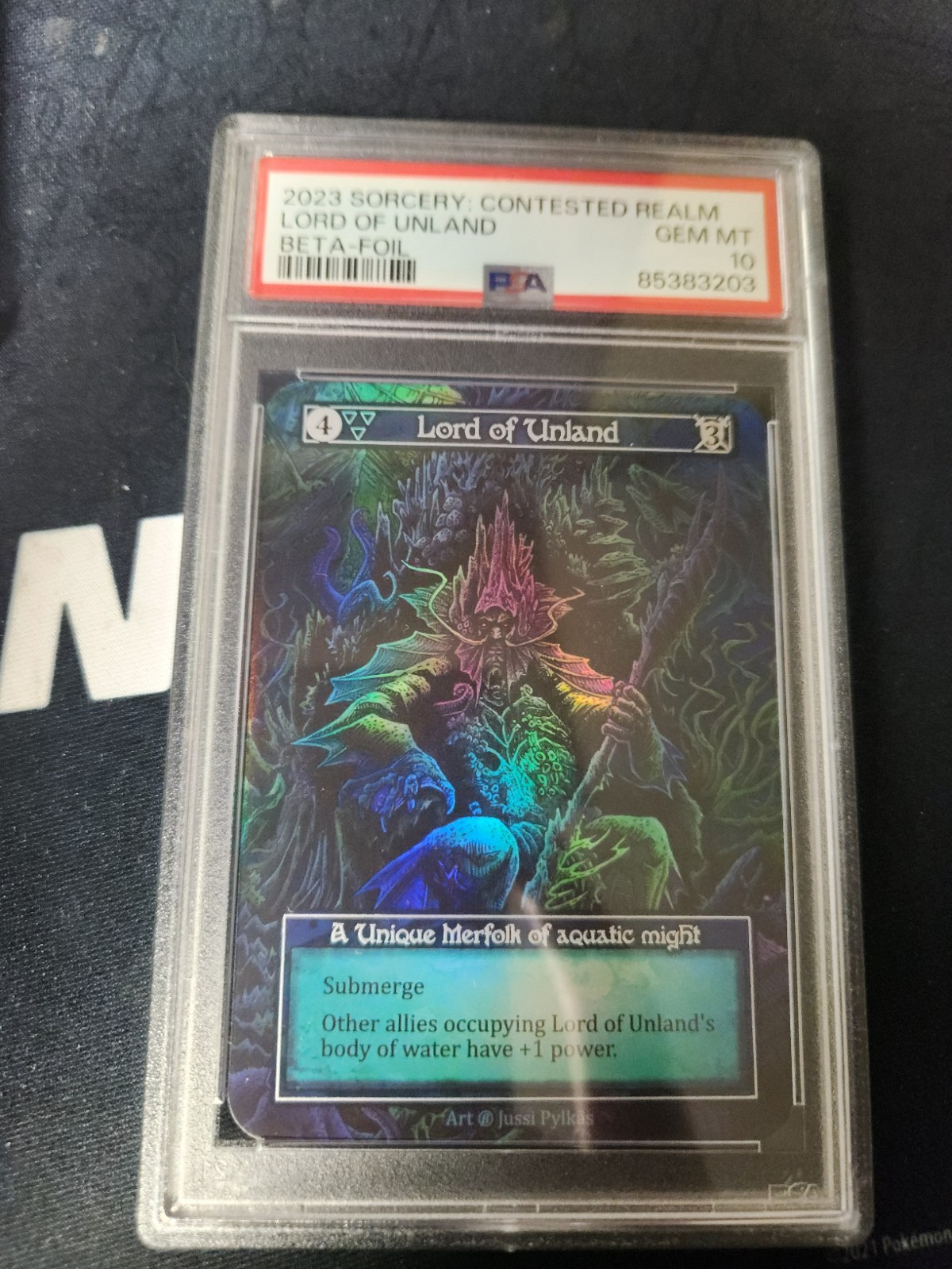 Sorcery: Contested Realm Lor of Unland Beta Foil PSA 10 Gem Mint-image