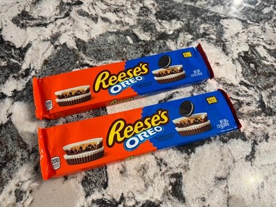 TWO PACK Reese's OREO KING SIZE  8 Peanut Butter Cups **SAME DAY SHIPPING**