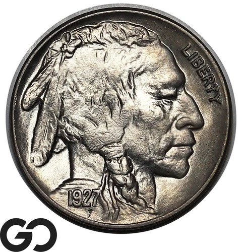 1927 Buffalo Nickel, Solid Gem BU++
