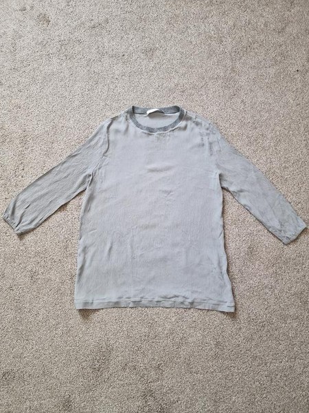 Women Fabiana Filippi Shirt Grey Silk 38 / M / 46