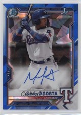 2021 Bowman Sapphire Edition Chrome Prospects Maximo Acosta #BSPA-MAC Auto o8g