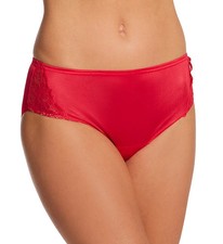 Shadowline 11182 Nylon Hipster Panty With Lace