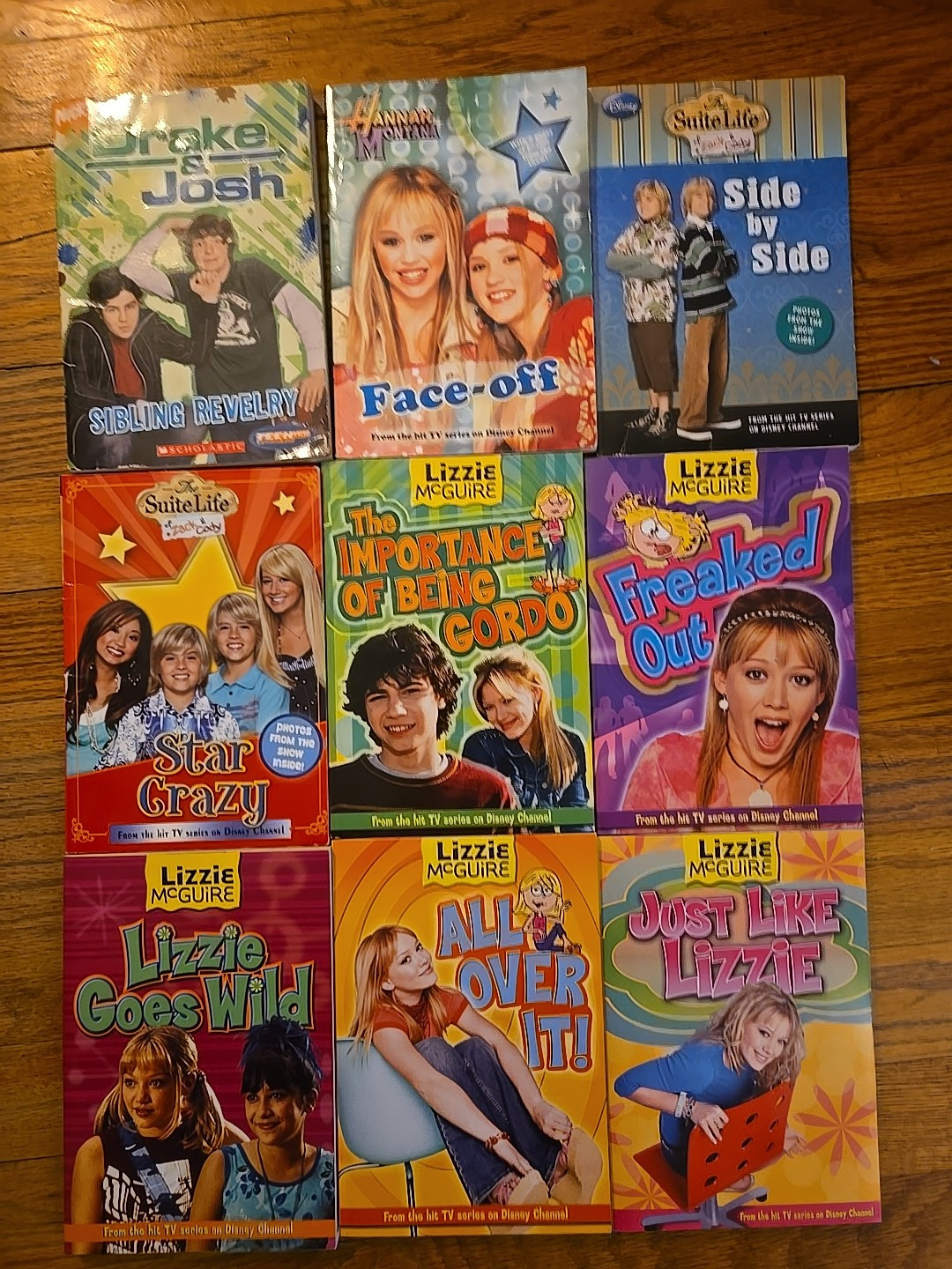 Gen Z 00's Kids TV Chapter Book Lot - Lizzie McGuire, Drake & Josh, Hannah Monta