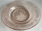 Vintage Federal Glass Pink Depression Glass Sharon Cabbage Rose Berry Bowl 1930s