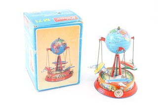 Wilesco M71 Vintage Piatto di Latta Globo Giostra in Scatola Made in West Germany