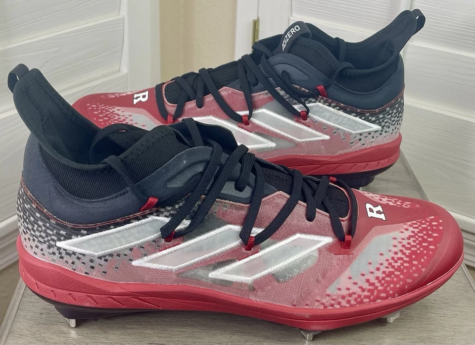 Adidas Adizero Afterburner ‘Rutgers University’ - Baseball Cleats - Men’s 12.5 - Image 3 of 4