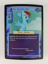 Ten. Seconds. Flat. #5 Foil - Celestial Solstice, My Little Pony CCG (2014)