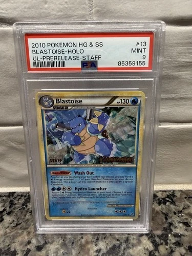 2010 Pokemon HG & SS Unleashed Blastoise #13 PSA 9