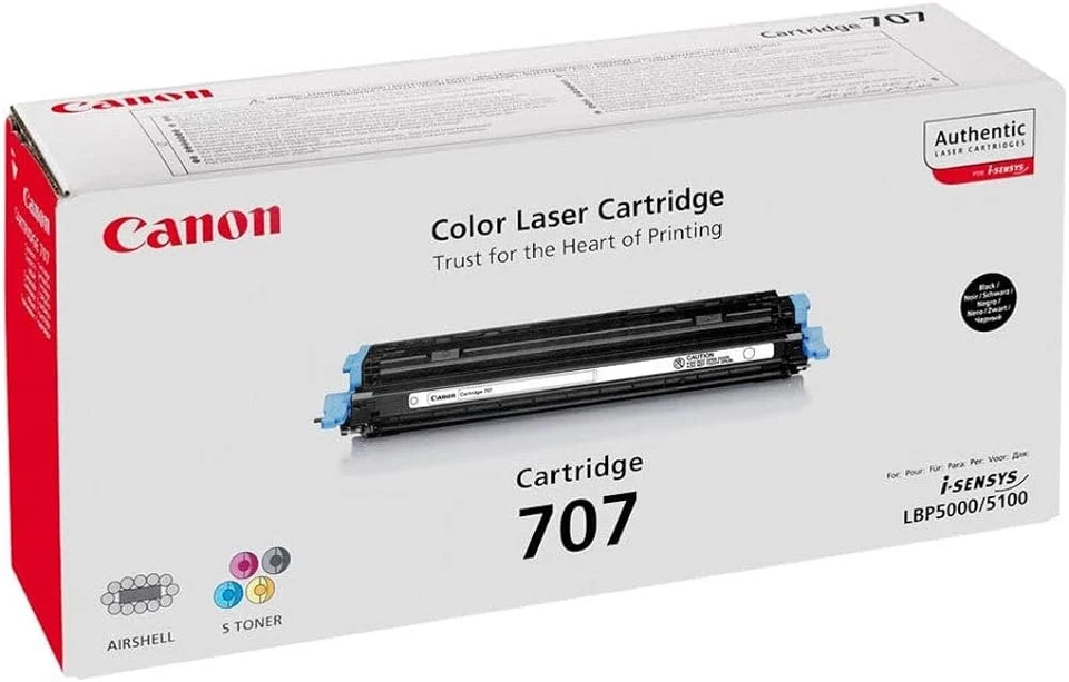 Canon 707B (9424A004AA) Cartouche de toner Noir authentique (TVA incluse) - Photo 1/1