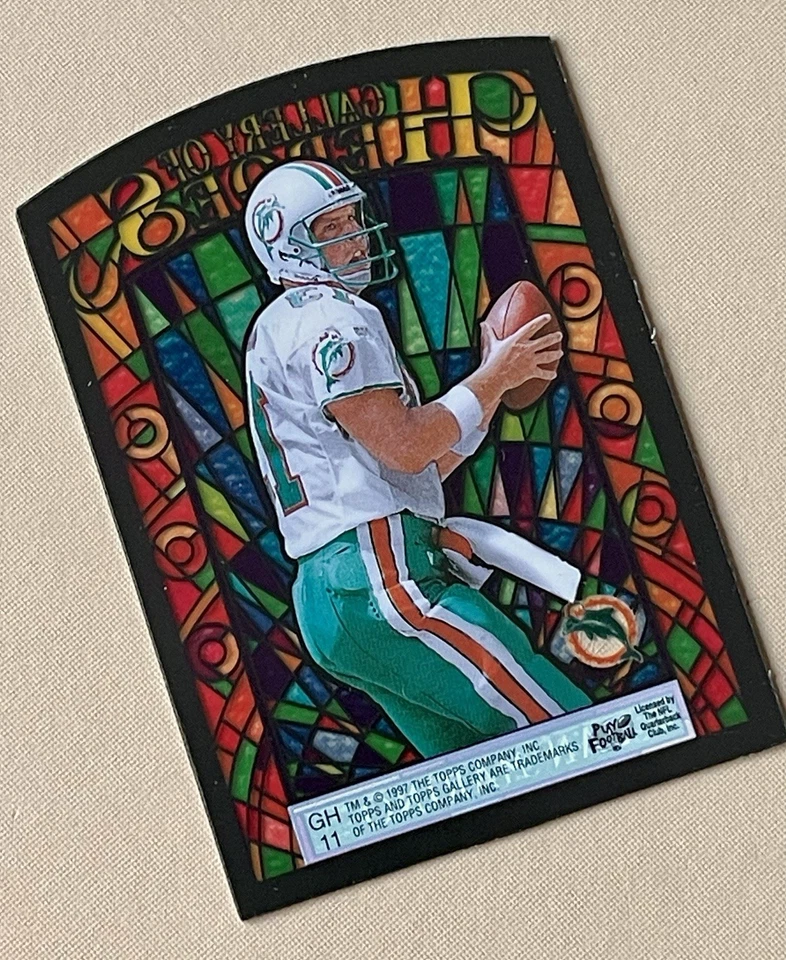 1997 TOPPS GALLERY OF HEROES DAN MARINO MIAMI DOLPHINS  - Image 4 of 4