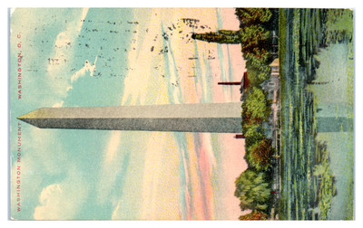 Postcard: WASHINGTON MONUMENT WASHINGTON, D, C.