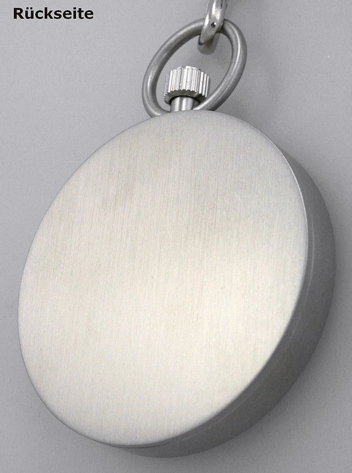 Regent P-770 Edelstahl Taschenuhr mit Kordel und Gürteltasche UVP* 99,00 EUR - Bild 4 von 4