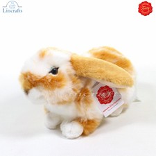 Teddy Hermann Gold & White Lop Ear Rabbit Plush Soft Toy Bunny Gift 93730