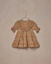 Rylee + Cru Genevieve Golden Dress 6-12 Months Baby Toddler Girls