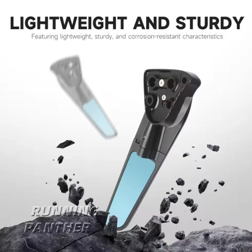 Motorcycle Rearview Side Mirrors Wind Rotating LED Light For Yamaha YZF R1 M - Image 4 of 4