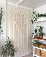 Macrame Curtain, Wall Hanging, Bohemian Decor, Macrame Wall Decor