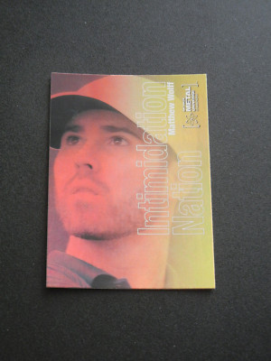 2021 SkyBox Metal Universe Intimidation Nation #IN-18 Matthew Wolff Insert GOLF