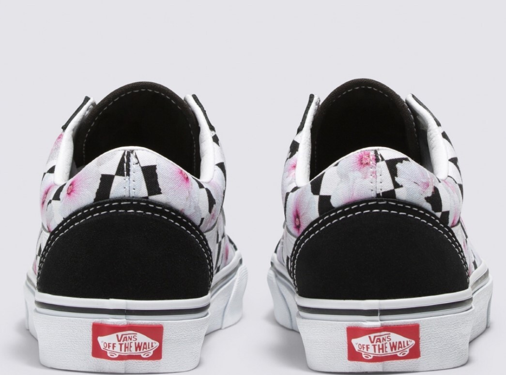 VANS Old Skool HIBISCUS CHECK CASUAL MEN'S SHOES VANS Old Skool HIBISCUS CHECK CASUAL MEN'S SHOES
